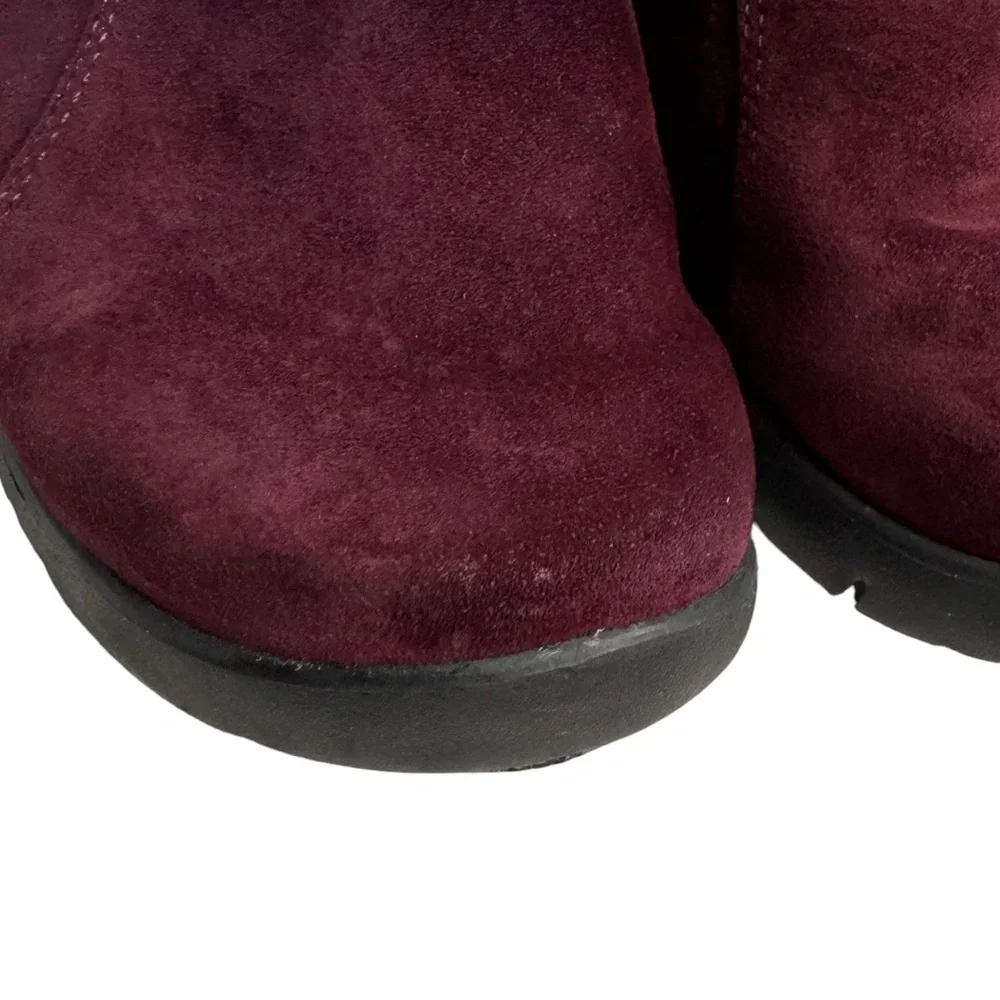 DANSKO BURGUNDY EMILY SUEDE CLOGS MULE SZ 38/8 - Picture 9 of 12